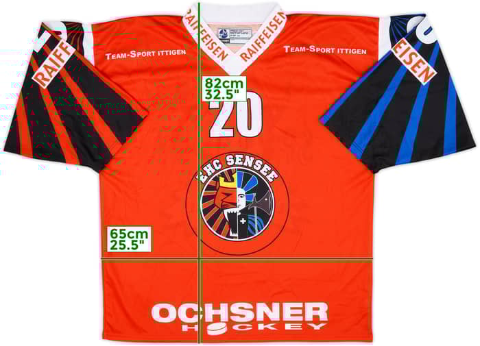 2000-02 EHC Sensee #20 Ochsner Hockey Home Jersey - 8/10 - (XL)