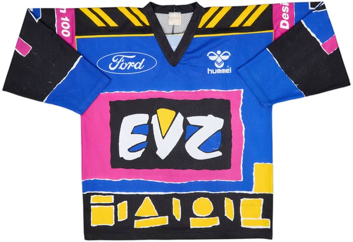 1996-97 EV Zug Kessler #7 Hummel Home Jersey - 5/10 - (XL)