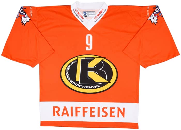 2000-01 EHC Bosingen-Kriechenwil #9 Ochsner Hockey Home Jersey - 9/10 - (XL)