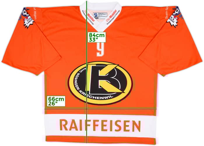 2000-01 EHC Bosingen-Kriechenwil #9 Ochsner Hockey Home Jersey - 9/10 - (XL)