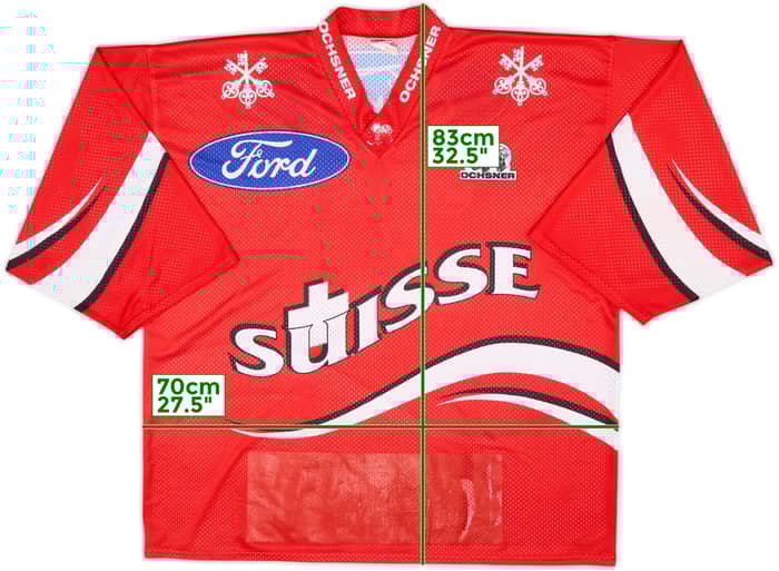 1990s Switzerland National Hockey Team #23 Ochsner Home Jersey - 6/10 - (XL)