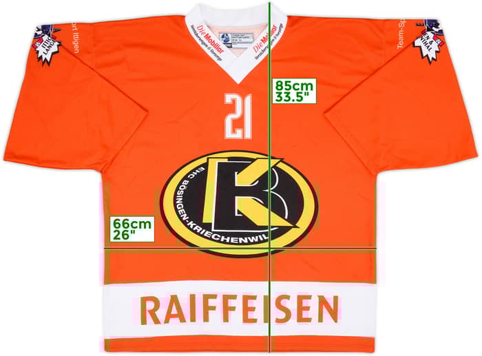 2000-01 EHC Bosingen-Kriechenwil #21 Ochsner Hockey Home Jersey - 7/10 - (XL)