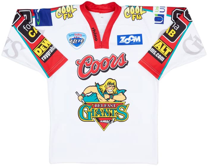 2008-09 Belfast Giants Robins #25 Rhino Home Jersey - 7/10 - (S)