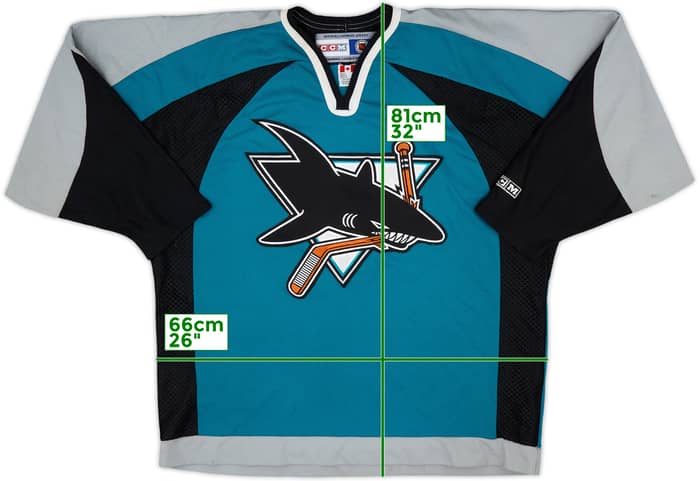 2000-07 San Jose Sharks CCM Away Jersey - 6/10 - (XL)