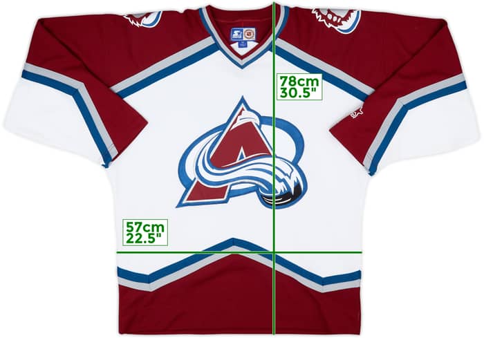 1996-99 Colorado Avalanche Starter Home Jersey - 8/10 - (M)