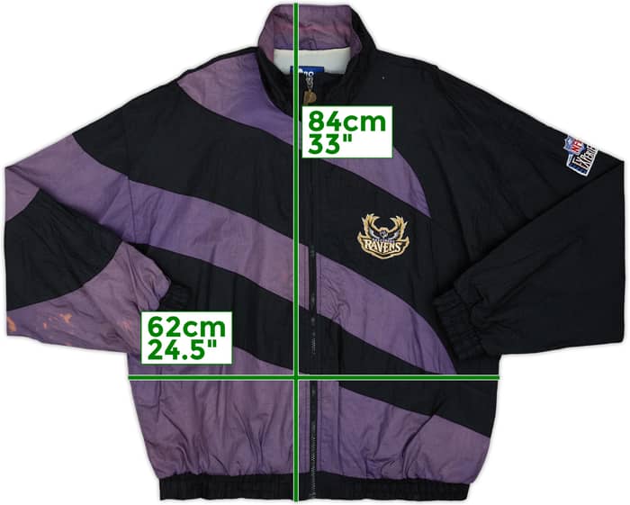 1996-98 Baltimore Ravens Pro Player Rain Jacket - 5/10 - (XL)