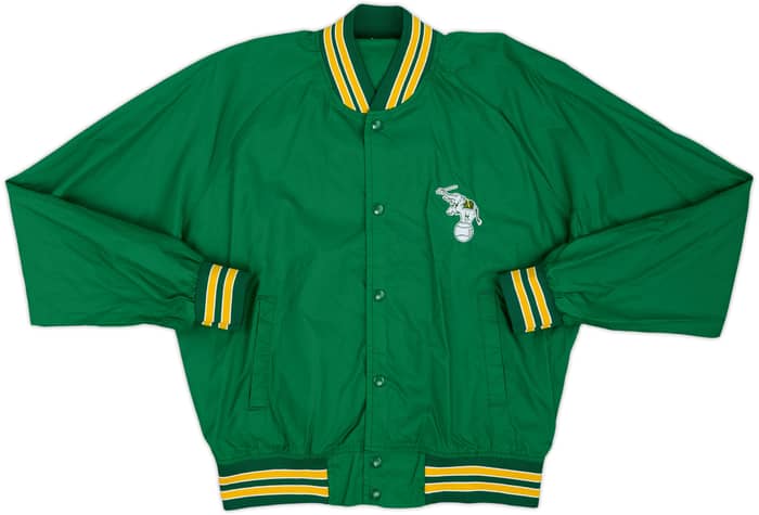 1990s Oakland Athletics Chalk Line Varsity Jacket - 7/10 - (L)