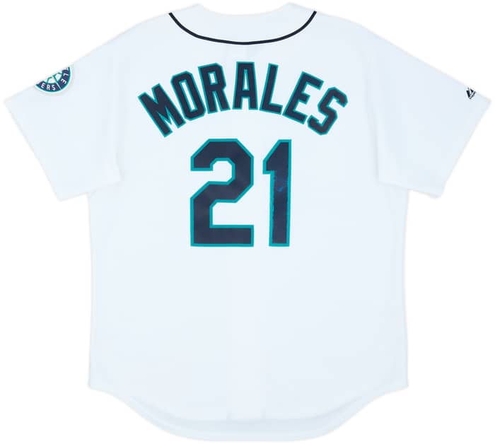 2014 Seattle Mariners Morales #21 Majestic Home Jersey - 7/10 - (L)
