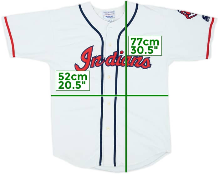 1990s Cleveland Indians Feller #19 Starter Coopertown Jersey - 5/10 - (M)