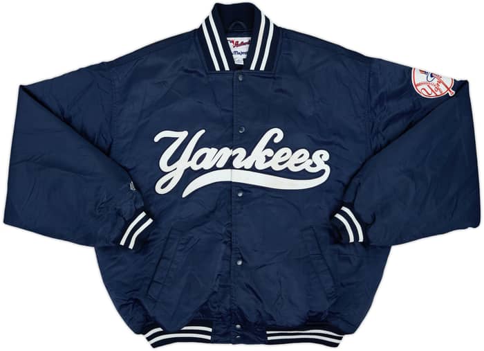 2000s New York Yankees Majestic Satin Varsity Jacket - 7/10 - (XL)