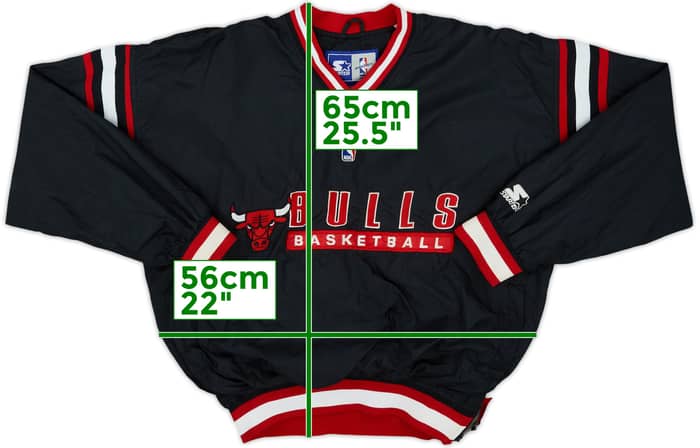 1990s Chicago Bulls Starter Pullover Rain Jacket - 8/10 - (M)