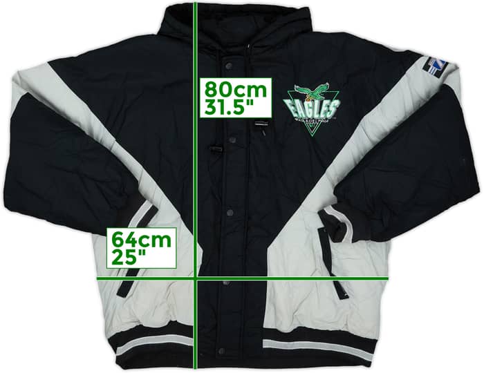 1990-95 Philadelphia Eagles Logo 7 Rain Coat - 8/10 - (XL)