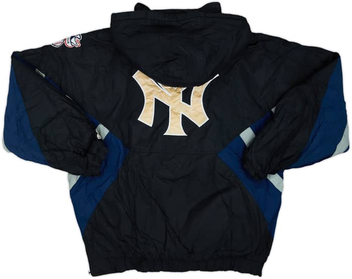 1990s New York Yankees Starter 1/2 Zip Rain Coat - 7/10 - (XL)