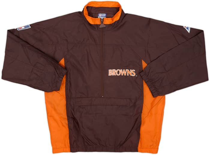 1990s Cleveland Browns Apex One 1/2 Zip Windbreaker Jacket - 8/10 - (M)
