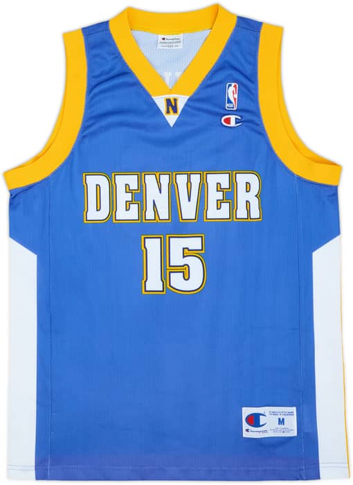 2003-10 Denver Nuggets Anthony #15 Champion Away Jersey - 9/10 - (M)