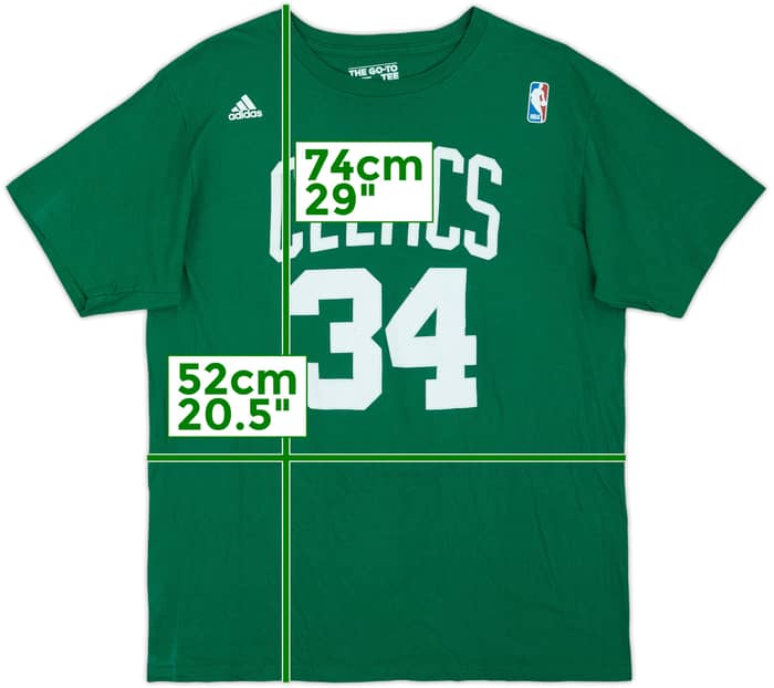 2010-13 Boston Celtics Pierce #34 adidas Tee - 7/10 - (L)