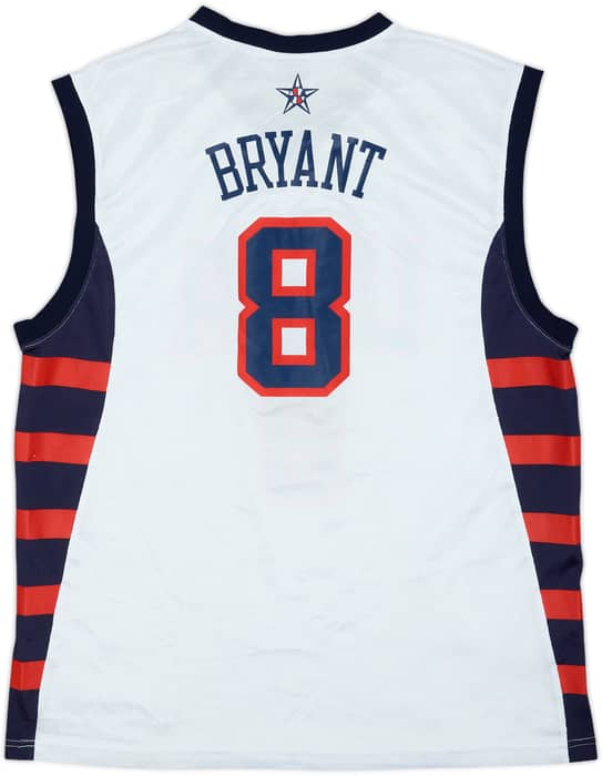 2004 USA Bryant #8 Reebok Home Jersey - 8/10 - (XL)
