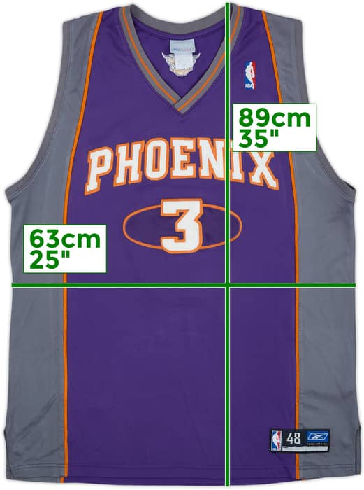 2002-04 Phoenix Suns Marbury #3 Reebok Authentic Away Jersey - 7/10 - (XL)