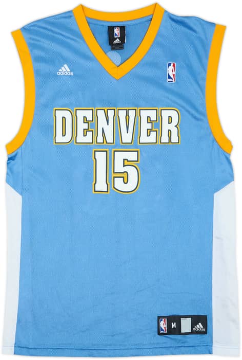 2006-10 Denver Nuggets Anthony #15 adidas Away Jersey - 9/10 - (M)