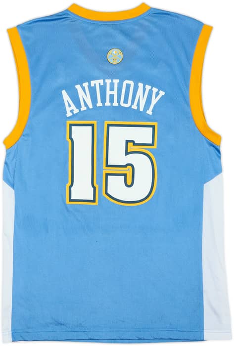 2006-10 Denver Nuggets Anthony #15 adidas Away Jersey - 9/10 - (M)