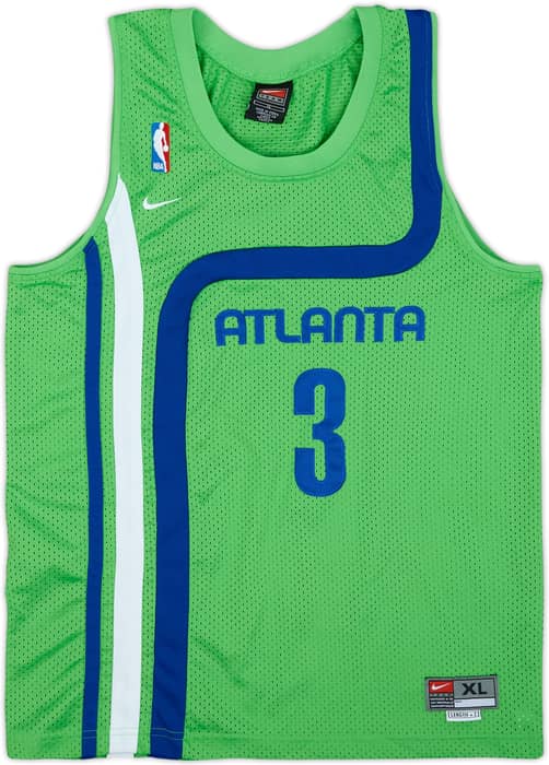 1974 Atlanta Hawks Abdur-Rahim #3 Nike Rewind Swingman Alternate Jersey - 9/10 - (XL.Boys)