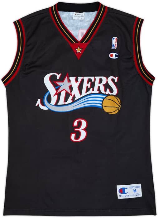 2000-06 Philadelphia 76ers Iverson #3 Champion Away Jersey - 9/10 - (M)