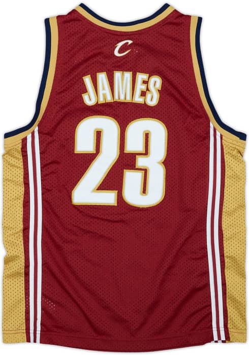 2003-04 Cleveland Cavaliers James #23 Nike Swingman Away Jersey - 7/10 - (M.Boys)