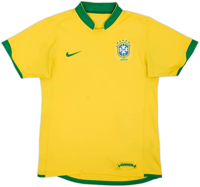 2006-08 Brazil Home Shirt - 5/10 - (S)