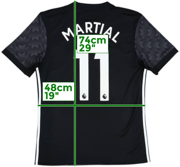 2017-18 Manchester United Away Shirt Martial #11 - 8/10 - (M)