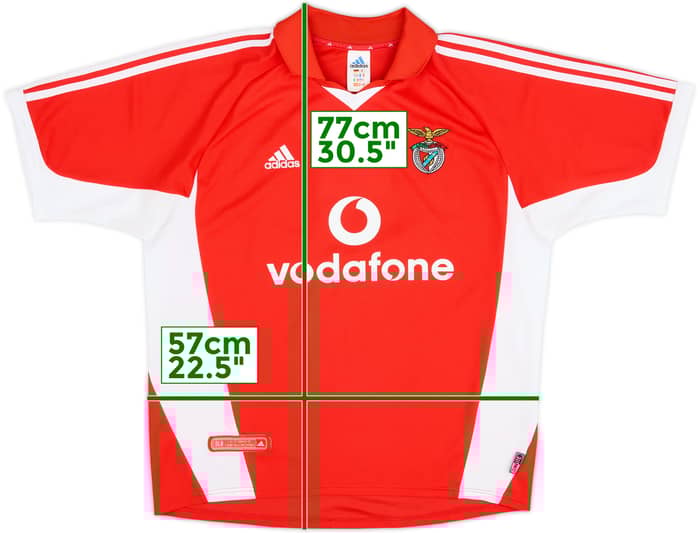 2001-02 Benfica Home Shirt - 7/10 - (L)