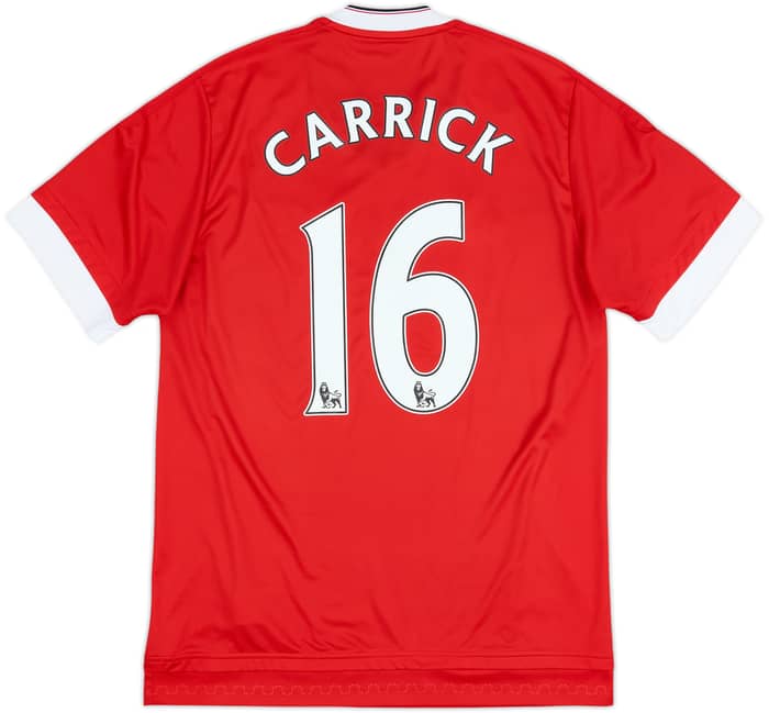 2015-16 Manchester United Home Shirt Carrick #16 - 8/10 - (M)