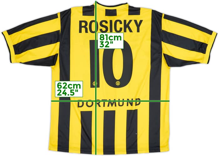 2000-02 Borussia Dortmund Home Shirt Rosicky #10 - 6/10 - (XL)