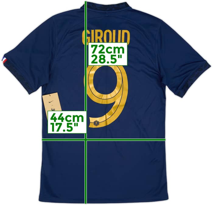 2022-23 France Home Shirt Giroud #9 (S)