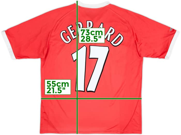 2001-03 Liverpool CL Shirt Gerrard #17 - 6/10 - (XL)
