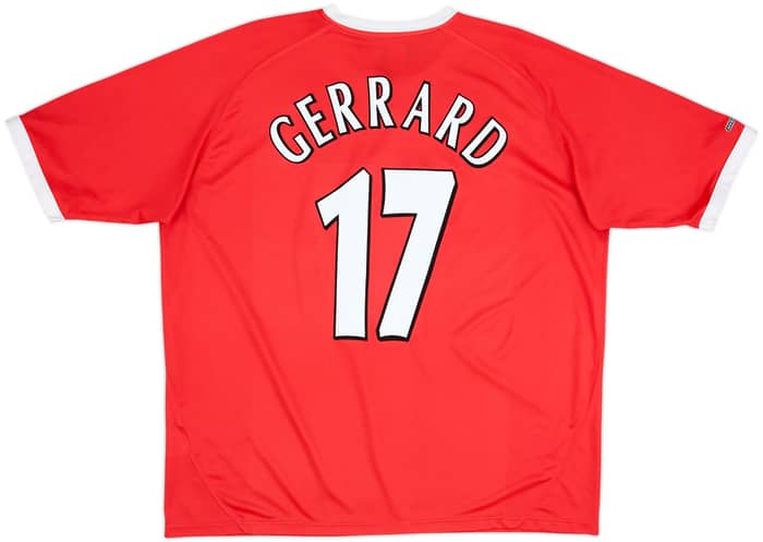 2001-03 Liverpool CL Shirt Gerrard #17 - 7/10 - (3XL)