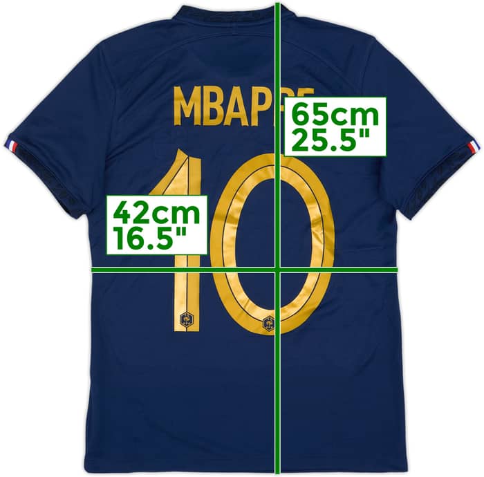 2022-23 France Home Shirt Mbappe #10 - 9/10 - (Women's M)