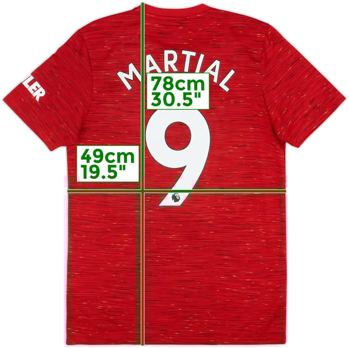 2020-21 Manchester United Home Shirt Martial #9 - 10/10 - (M)
