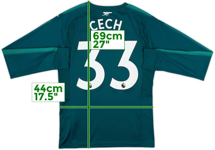 2017-18 Arsenal GK Shirt Cech #33 - 8/10 - (S)