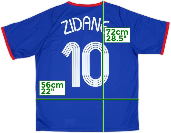 2006-07 France Basic Home Shirt Zidane #10 (L)