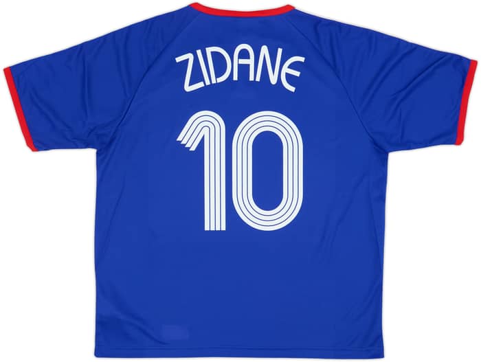 2006-07 France Basic Home Shirt Zidane #10 (XL)