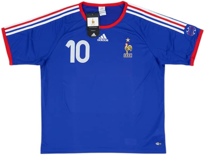 2006-07 France Basic Home Shirt Zidane #10 (XL)