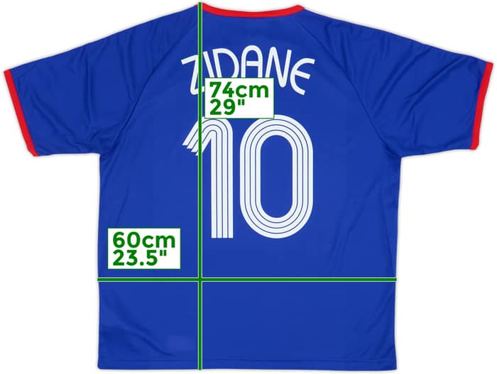 2006-07 France Basic Home Shirt Zidane #10 (XL)