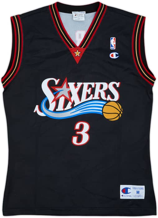 2000-06 Philadelphia 76ers Iverson #3 Champion Away Jersey - 9/10 - (M)