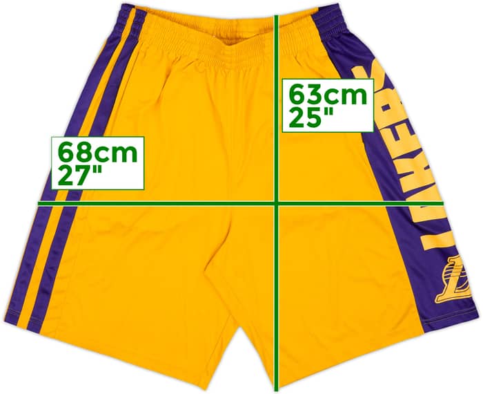 2011-12 LA Lakers adidas Training Shorts - 8/10 - (XL)