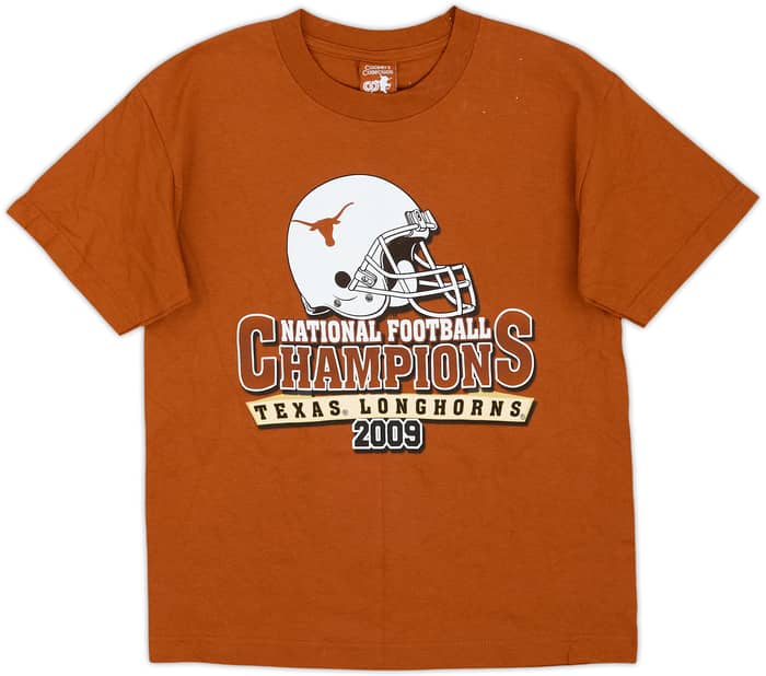 2009 Texas Longhorns National Football Champions Tee - 9/10 - (M.Boys)