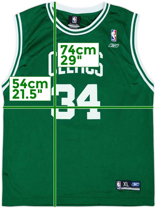 2002-06 Boston Celtics Pierce #34 Reebok Away Jersey - 9/10 - (XL.Boys)
