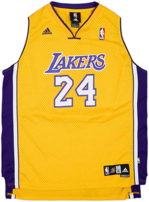 2006-10 LA Lakers Bryant #24 adidas Swingman Home Jersey - 7/10 - (XL.Boys)