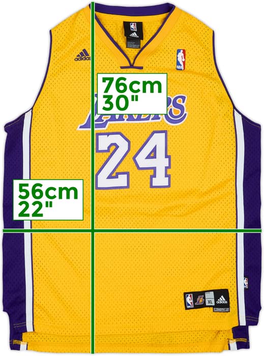 2006-10 LA Lakers Bryant #24 adidas Swingman Home Jersey - 7/10 - (XL.Boys)