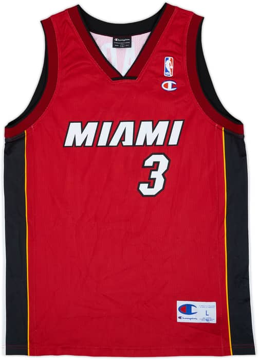 2003-10 Miami Heat Wade #3 Champion Alternate Jersey - 9/10 - (L)