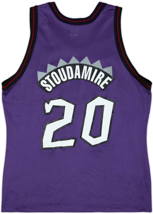 1995-97 Toronto Raptors Stoudamire #20 Champion Away Jersey - 8/10 - (L)